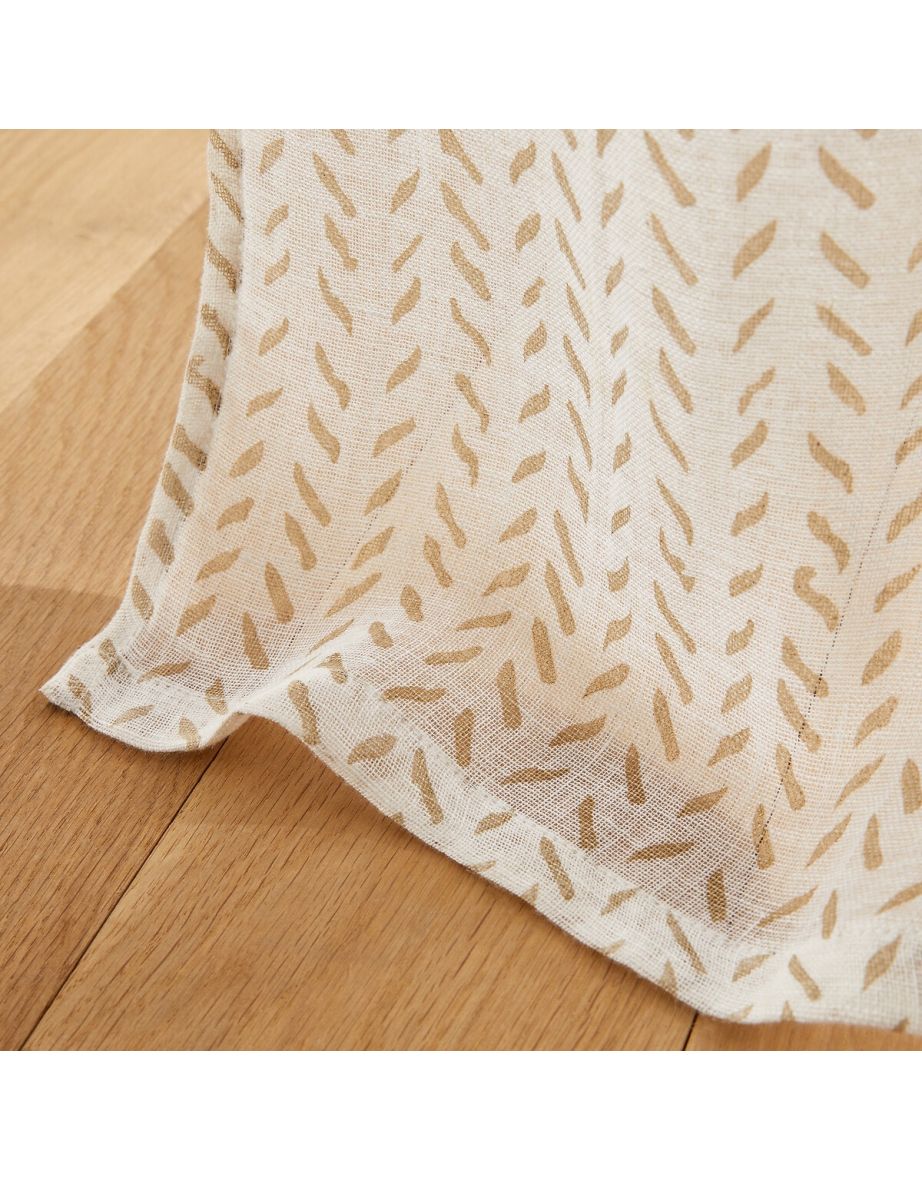 Puyconnie Single Linen Voile Eyelet Panel - 3