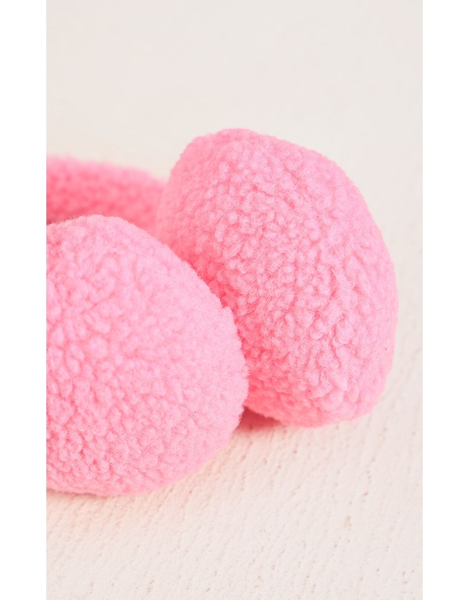 Pink Fluffy Ear Muffs - 2