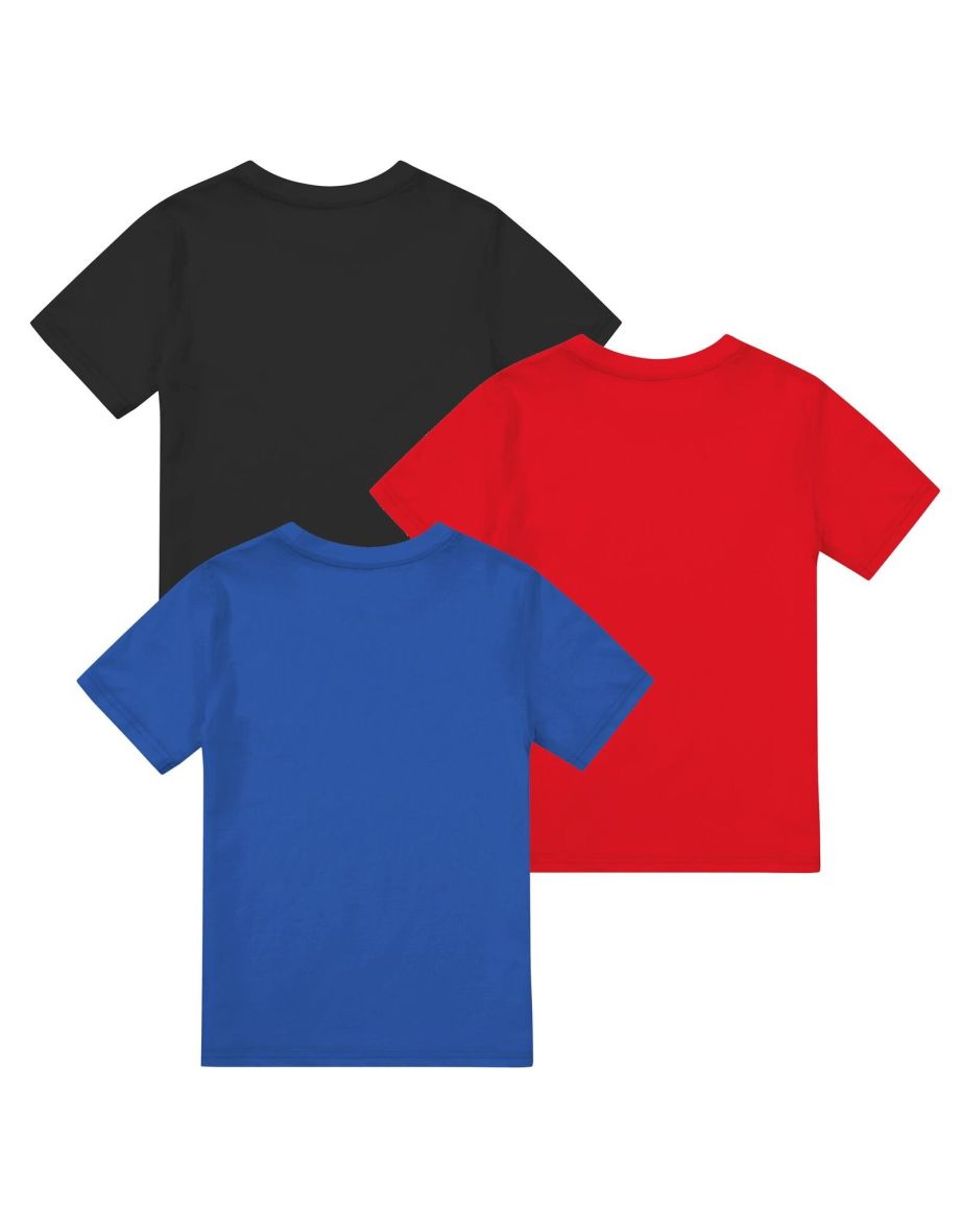 Power Rangers Boys Team T-Shirt (Pack of 3) - Multicoloured - 1
