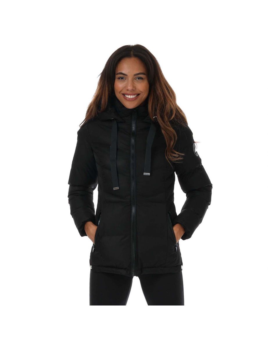 Laundry black puffer on sale coat