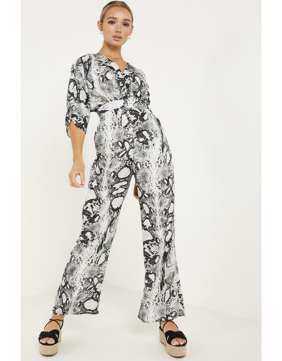 Oasis snake 2024 print jumpsuit