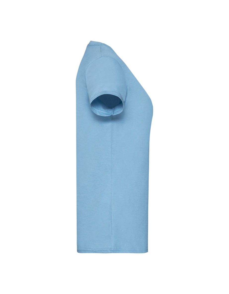 Fruit Of The Loom Ladies/Womens Lady-Fit Valueweight Short Sleeve T-Shirt (Pack Of 5) - Sky Blue - 2