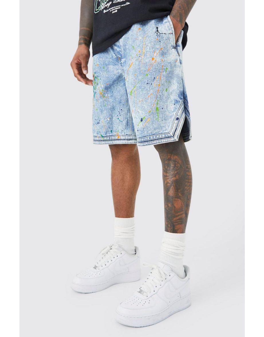 Denim clearance basketball shorts