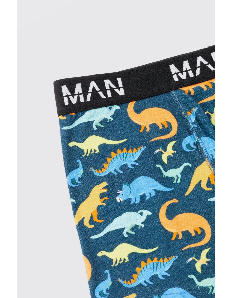 Dinosaur Print Boxers - navy - 2