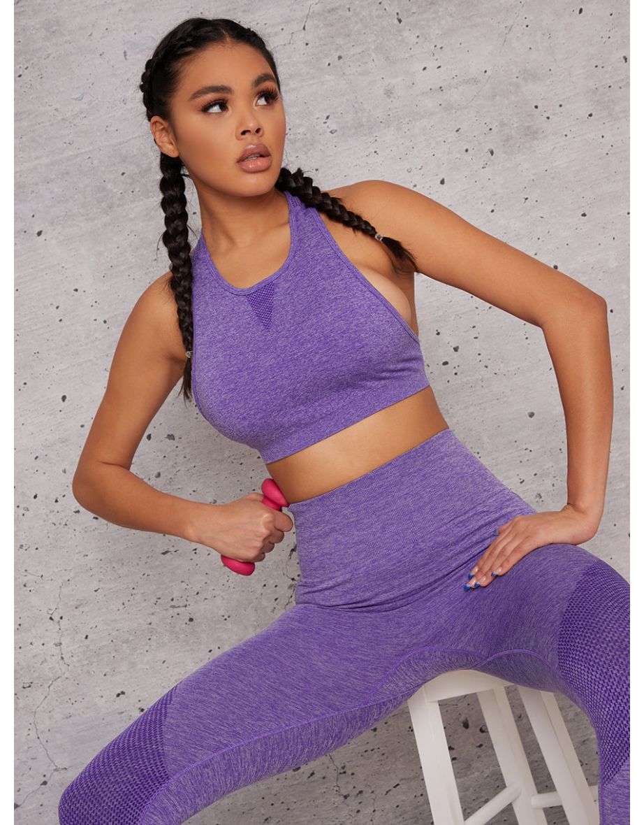 High rise sports bra online