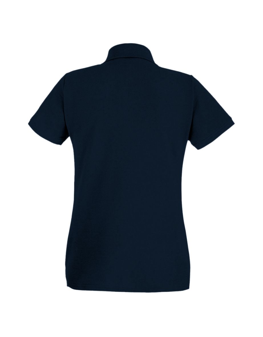 Womens/Ladies Fitted Short Sleeve Casual Polo Shirt - Midnight Blue - 1