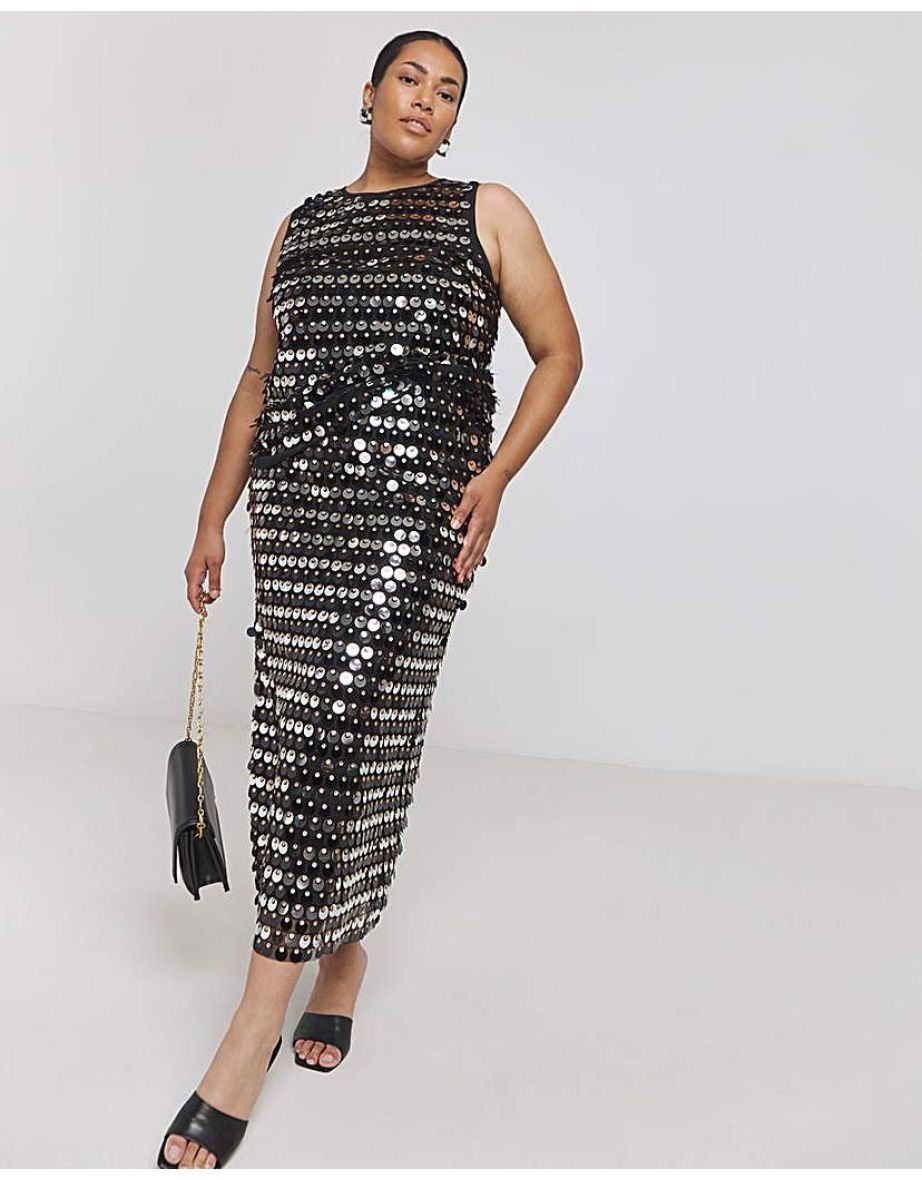 Joanna Hope Sequin Shell Top