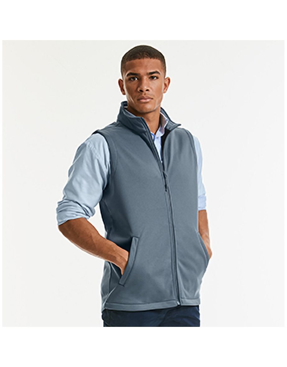 Russell Mens Smart Softshell Gilet Jacket - Convoy Grey - 2