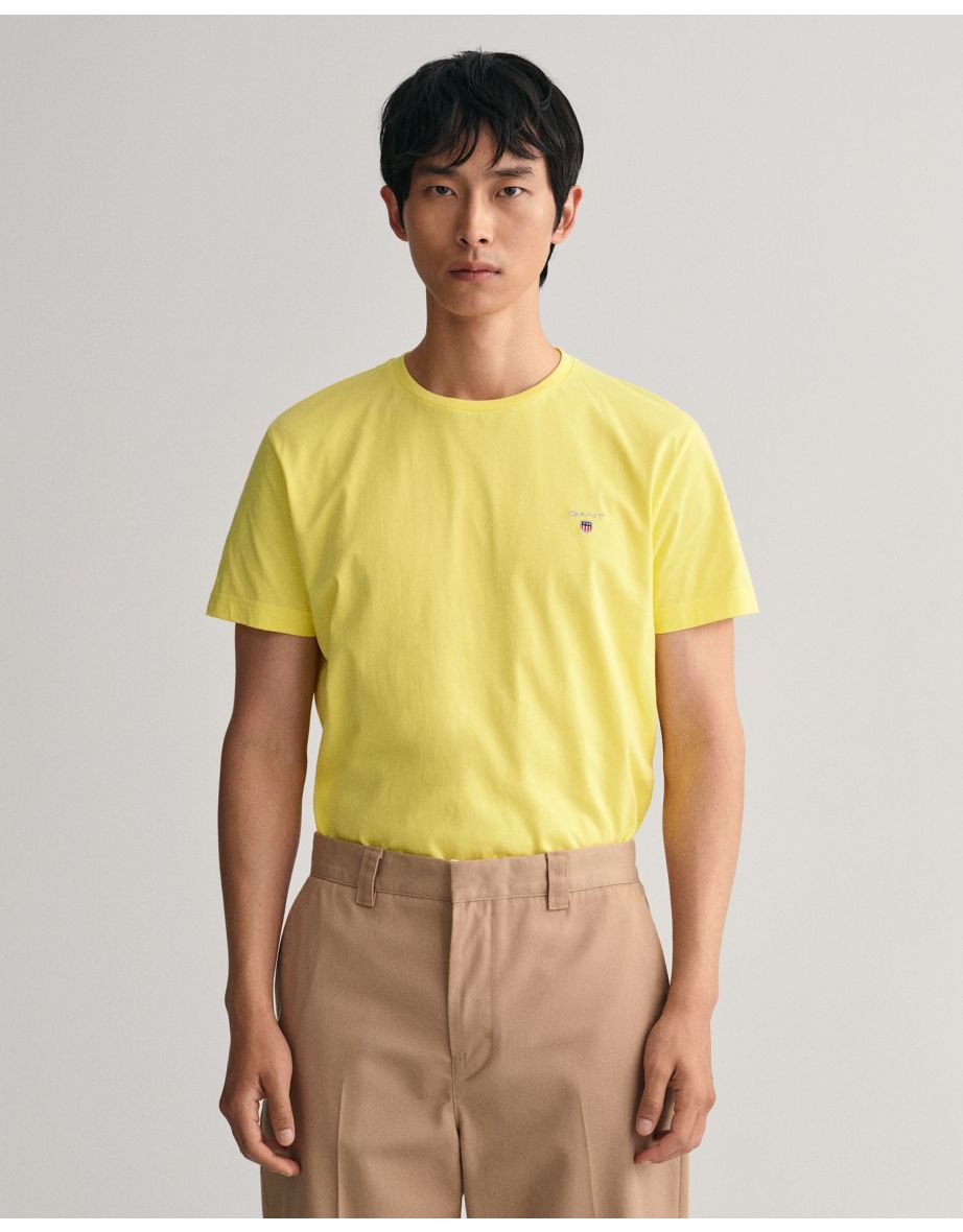Men's Gant Original T-Shirt in Yellow