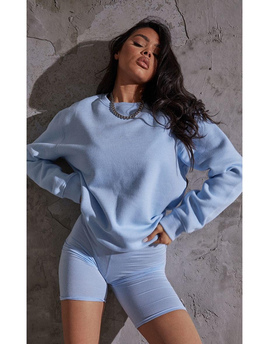 Plt Recycled Baby Blue Oversized Sweat Hoodie
