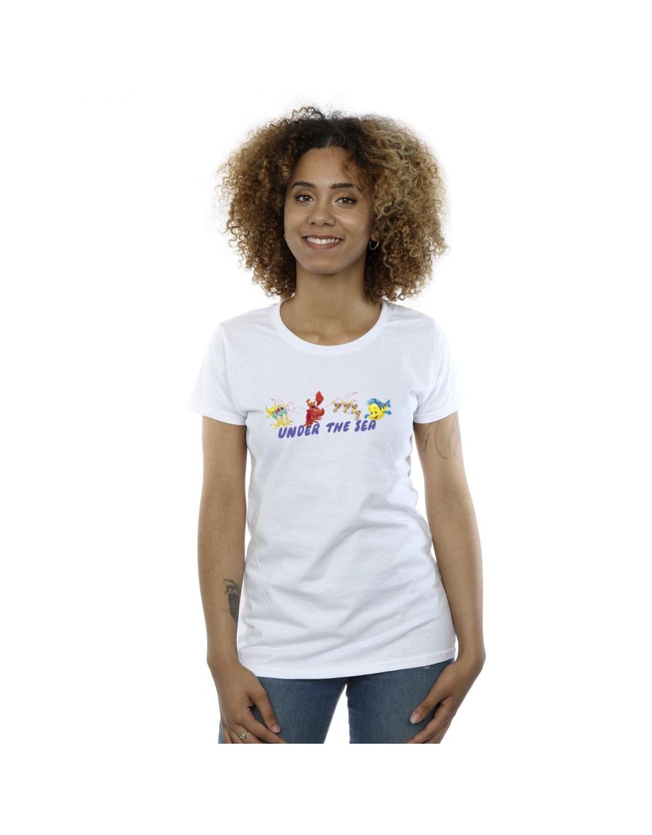 Disney Womens/Ladies The Little Mermaid Under The Sea Cotton T-Shirt