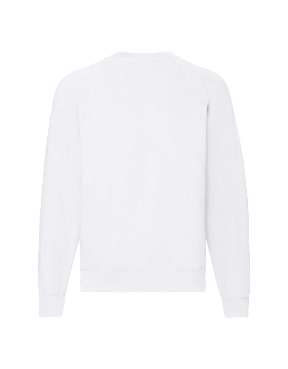 Fruit Of The Loom Mens Classic 80/20 Raglan Sweatshirt - White - 1