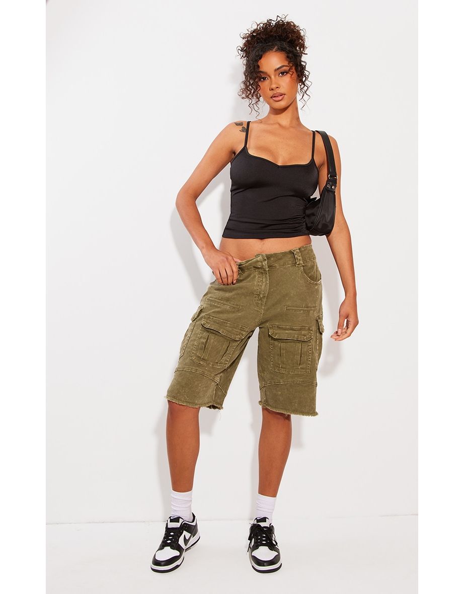 Black Disco Longline Cami