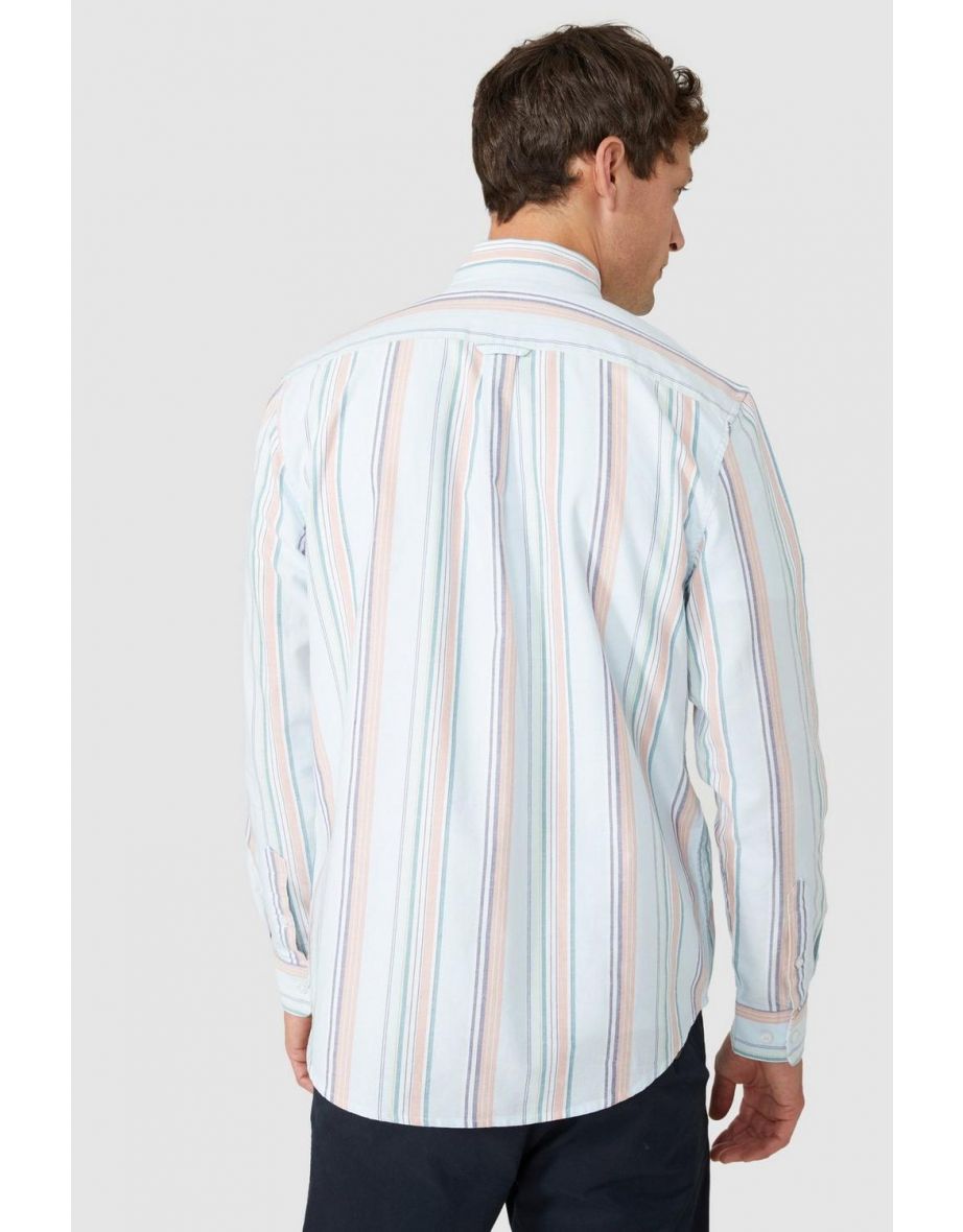 Oxford Pastel Multi Stripe - blue - 3