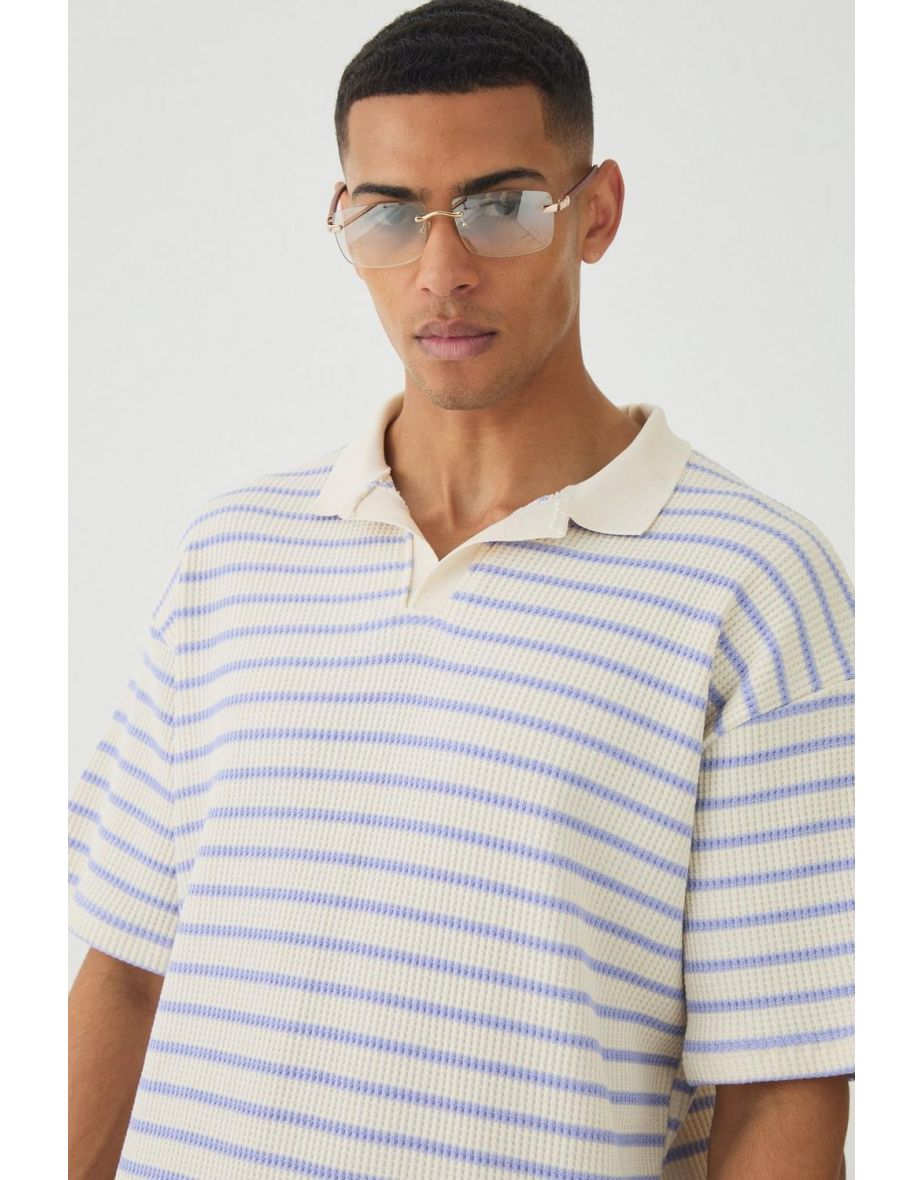 Oversized Fit Revere Polo Shirt - 2