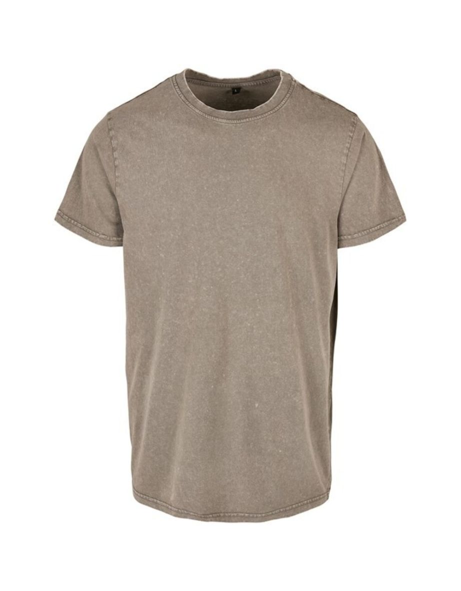 Mens Acid Wash T-Shirt - Asphalt