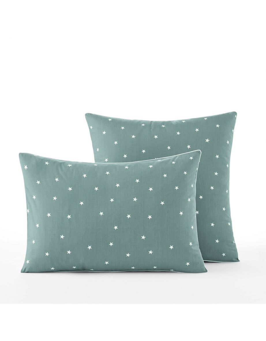 Stella Organic Cotton Pillowcase with Star Print