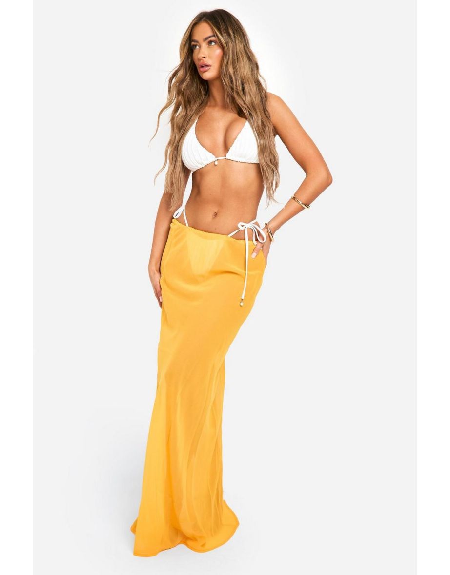 Maxi Beach Cover-up Skirt - orange