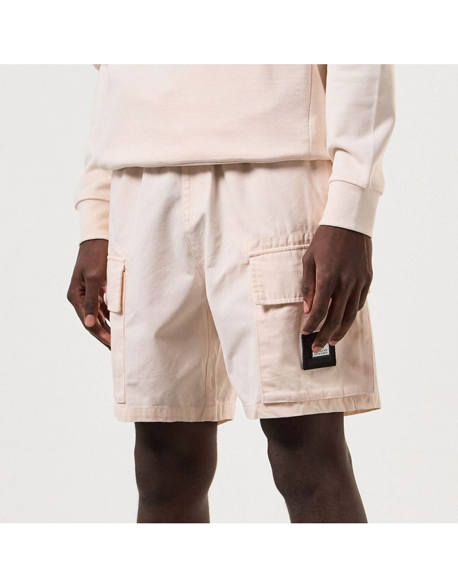 Men's Weekend Offender Scopello Sharp Cargo Shorts in Cream