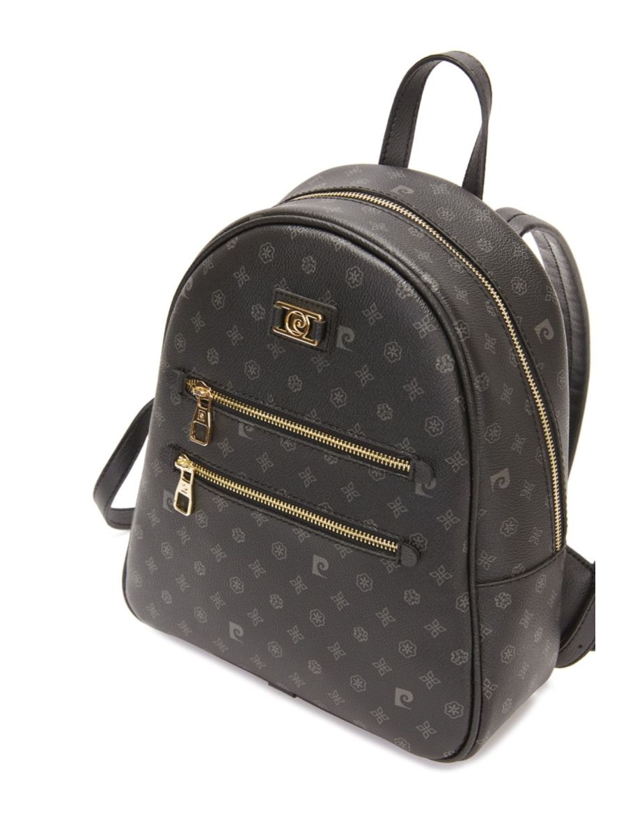 Black Monogram Women's Backpack - 5