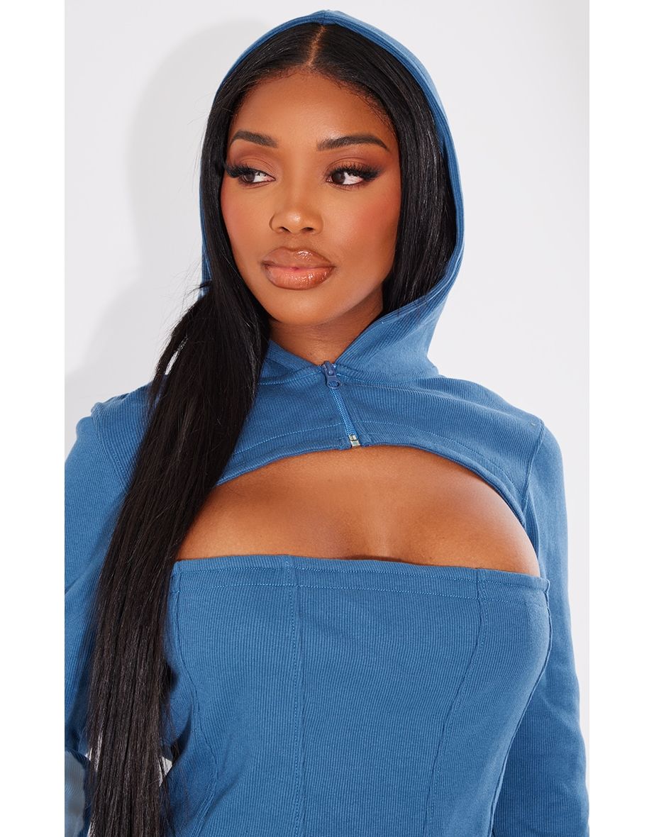 Front cut out clearance hoodie