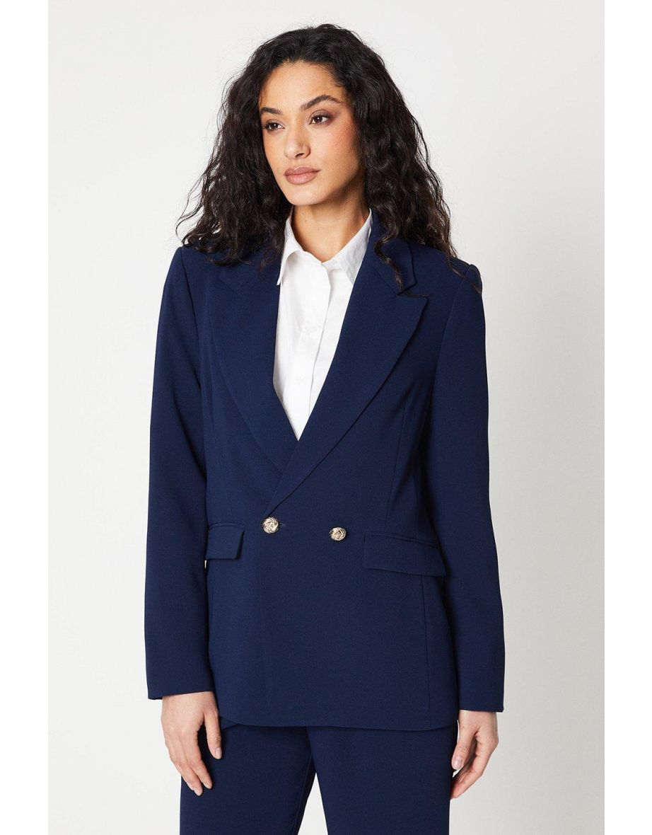 Button Detail Occasion Db Blazer - navy