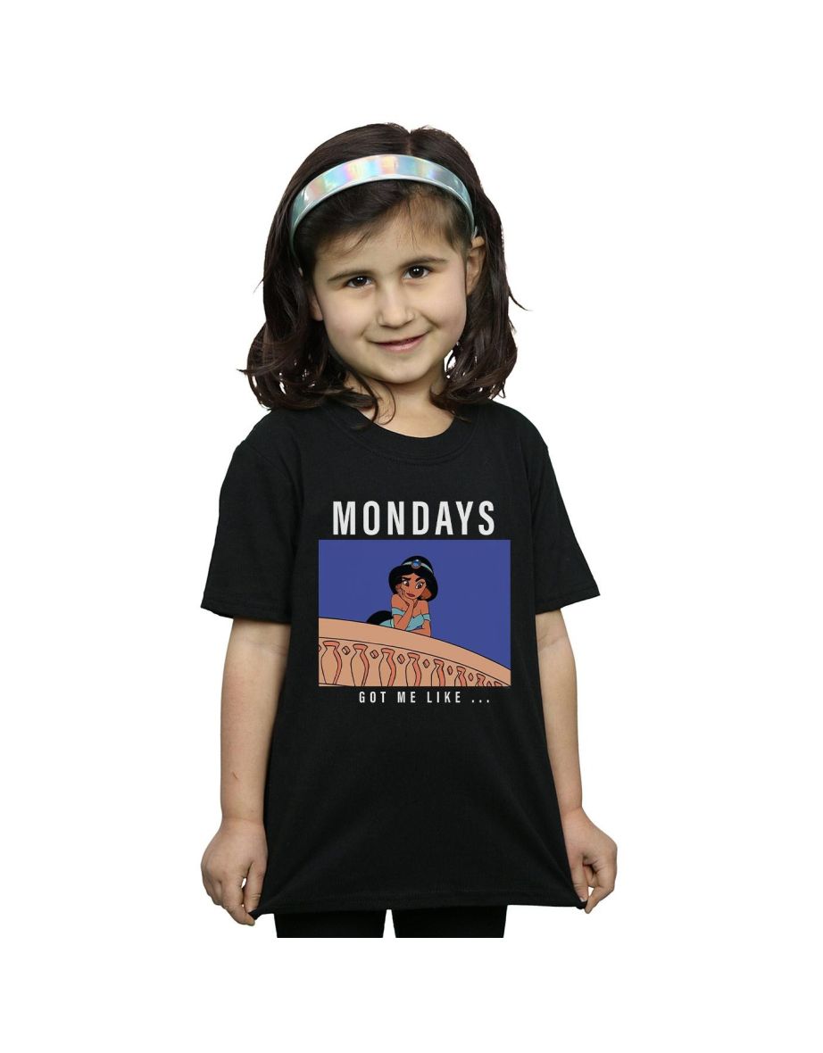 Disney Princess Girls Jasmine Mondays Got Me Like Cotton T-Shirt