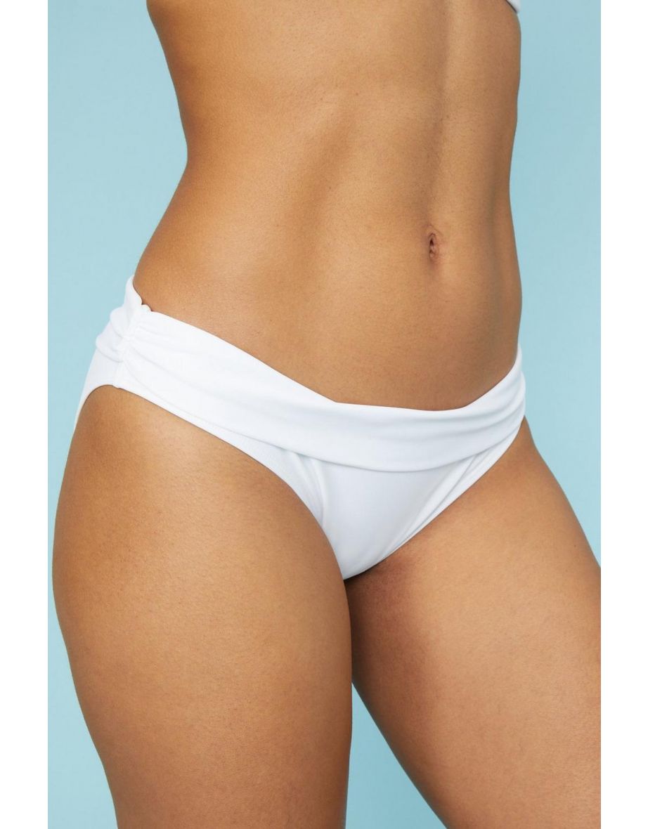 Fold Bikini Bottom - white