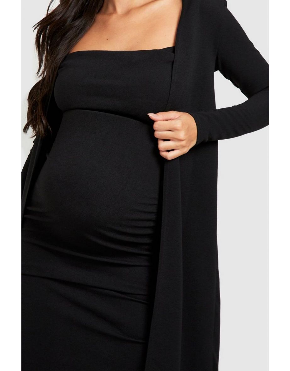 Maternity Strappy Dress And Duster Set - blush - 3