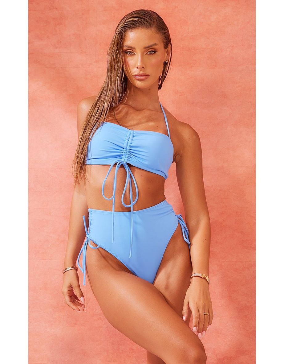 Buy Padded-cup high-leg swimsuit online in Kuwait