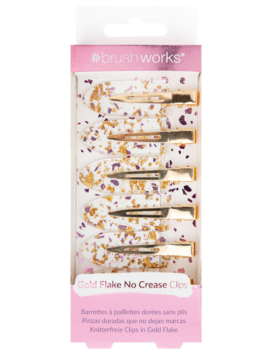 Brushworks Gold Flake No Crease Clips