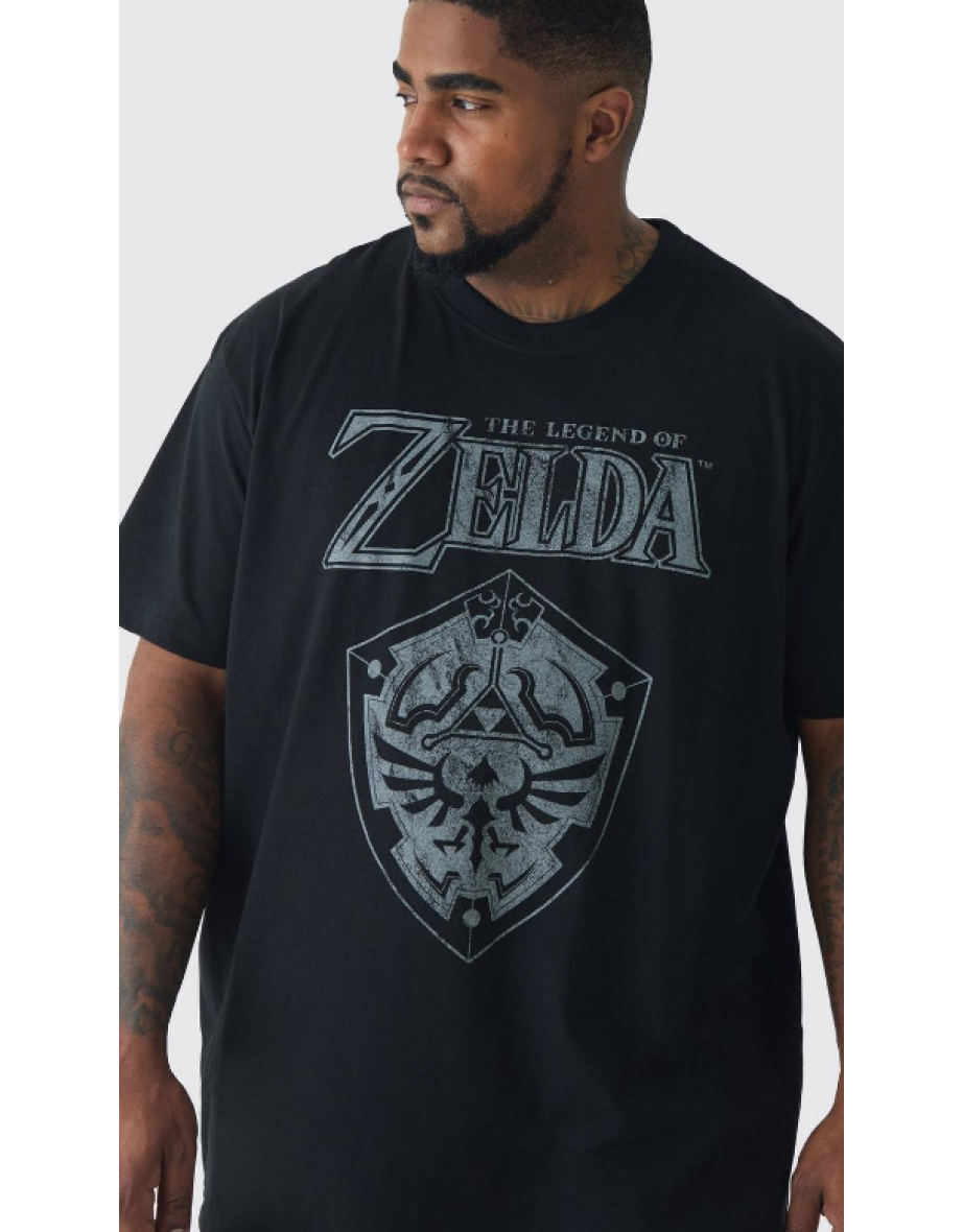 Plus Zelda License Print T-shirt - black - 2