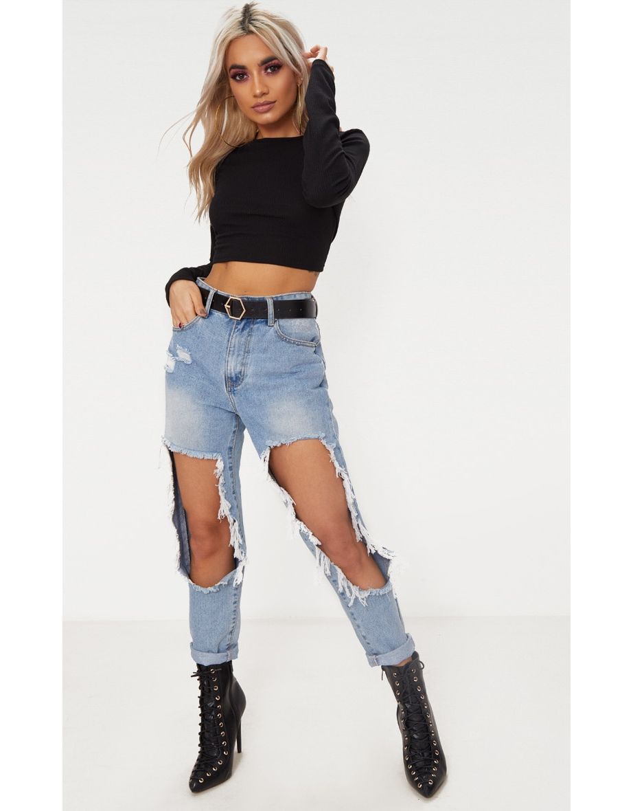 Black Basic Hexagon Buckle Belt - 1