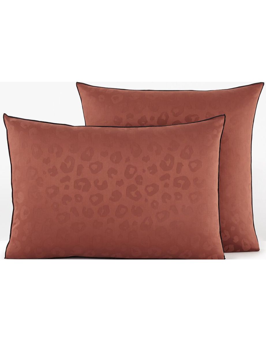 Thelma Leopard Print 100% Cotton Satin 300 Thread Count Pillowcase