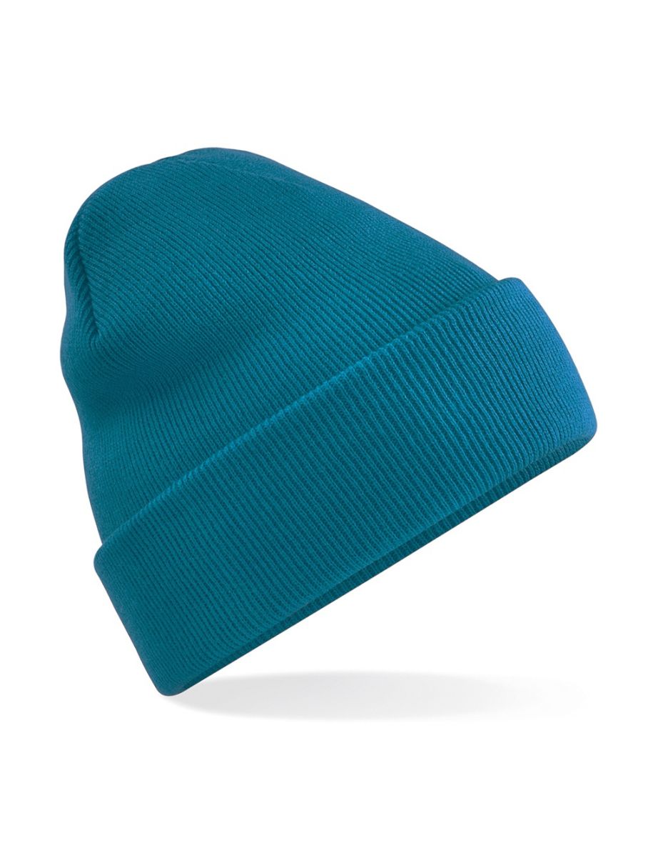 Beechfield Unisex Original Cuffed Beanie Winter Hat - Teal - 1