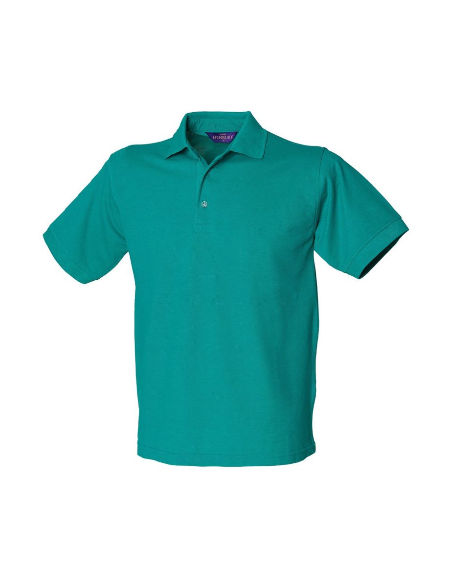 Henbury Mens Polycotton Heavy Polo Shirt - Jade
