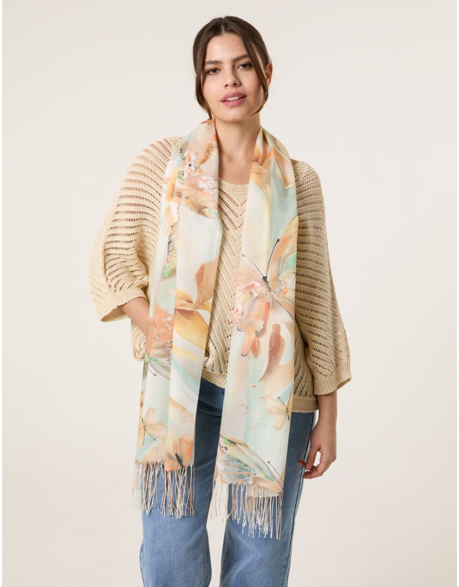 Butterfly Print Scarf