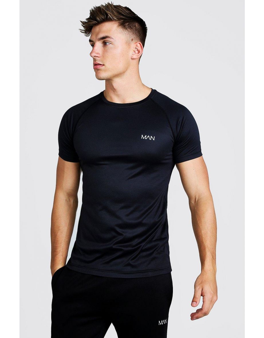 MAN Active Raglan T-Shirt - black