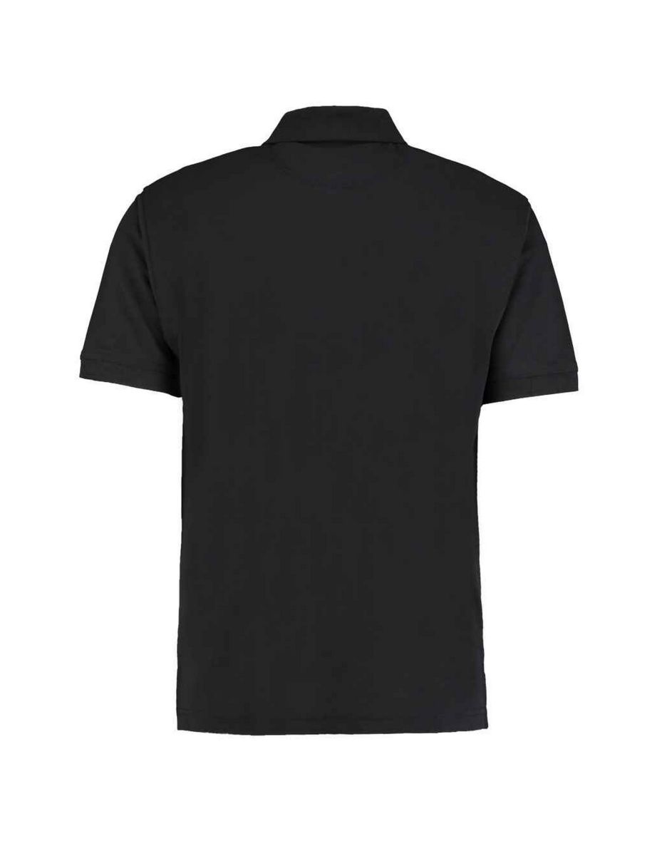 Kustom Kit Mens Klassic Piqué Polo Shirt - Black - 1