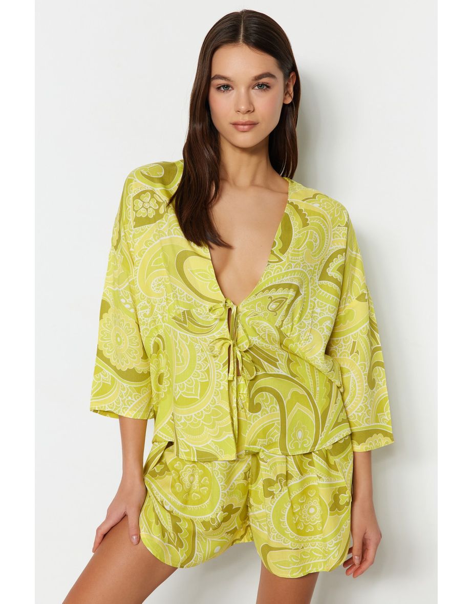 Pajama Set - Yellow - Graphic