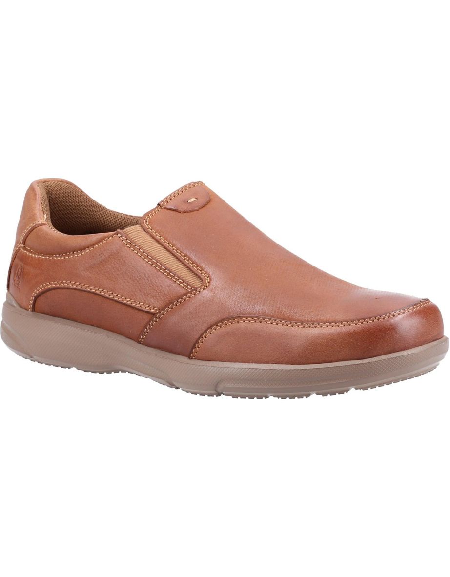 Shop Hush Puppies Mens Aaron Slip On Leather Shoe Chestnut Brown Online in Iraq VogaCloset