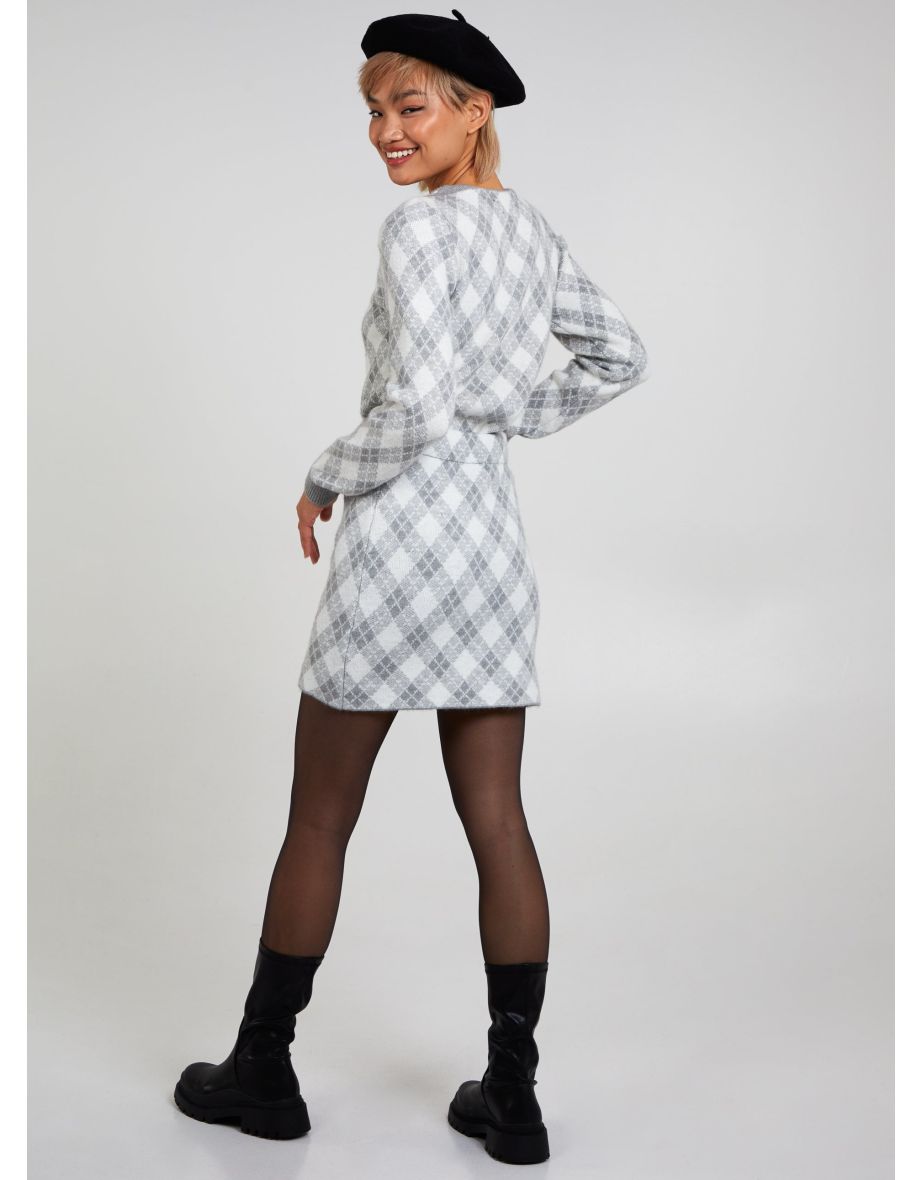 Argyle Mini Skirt - 5