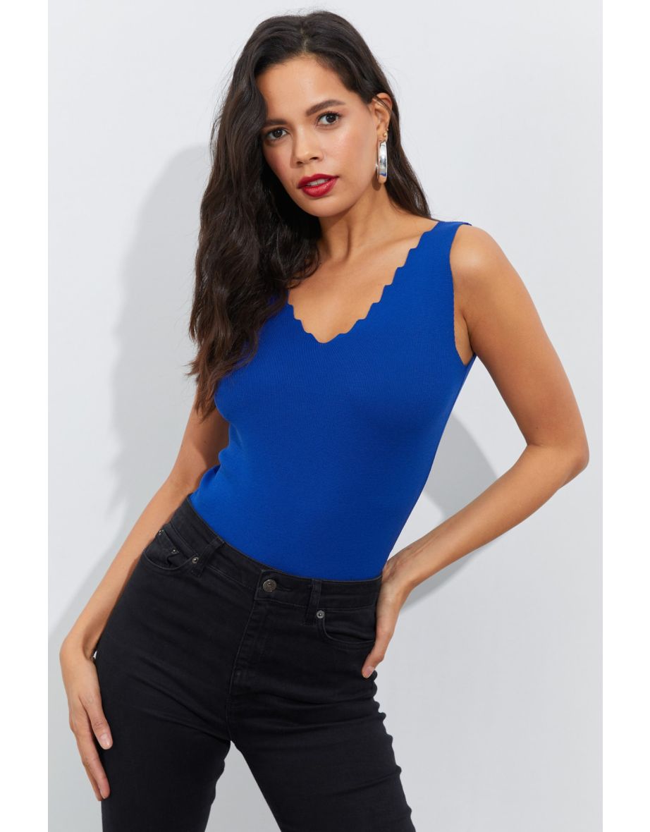 Blouse - Navy blue - Oversize