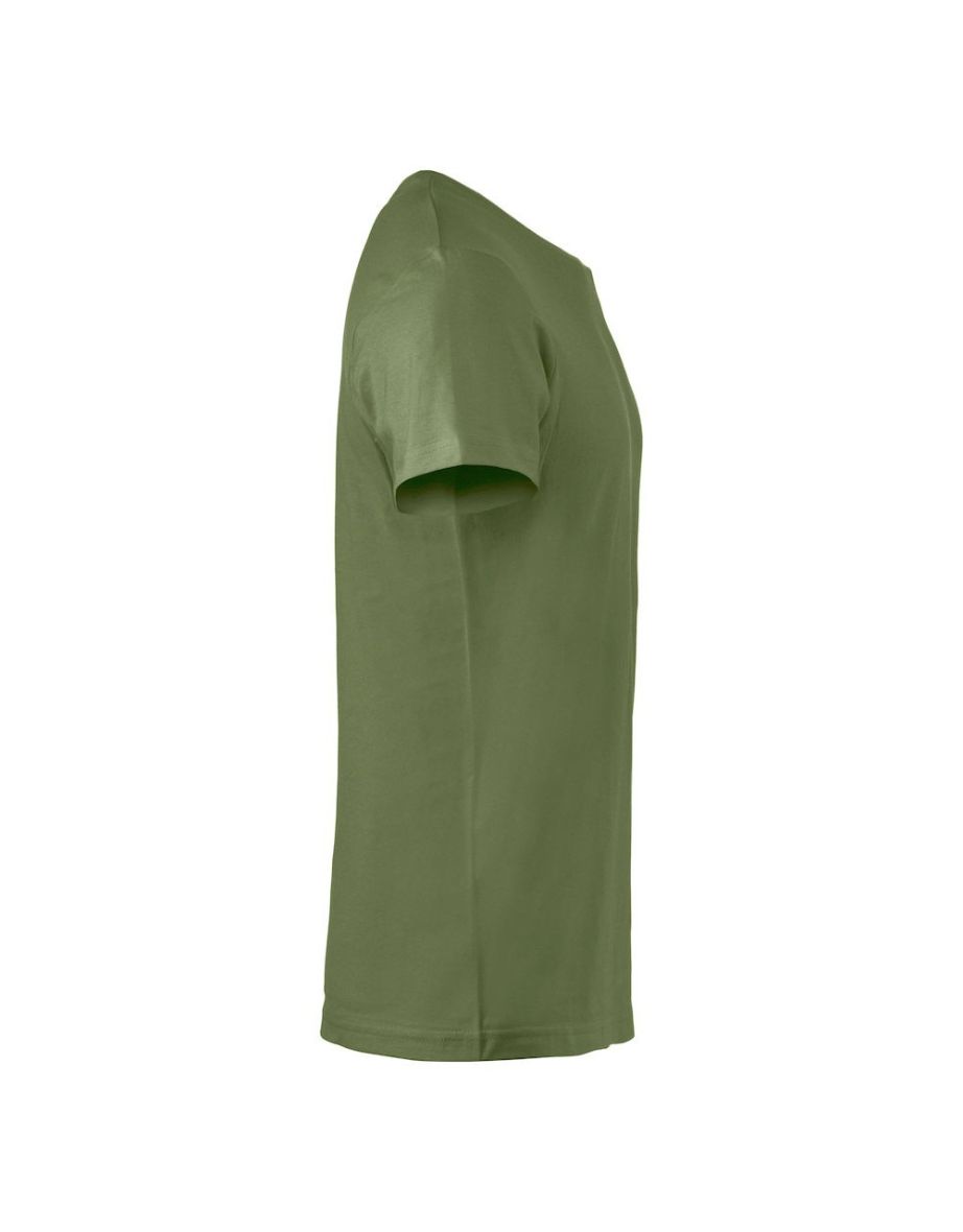 Clique Mens Basic T-Shirt - Army Green - 3