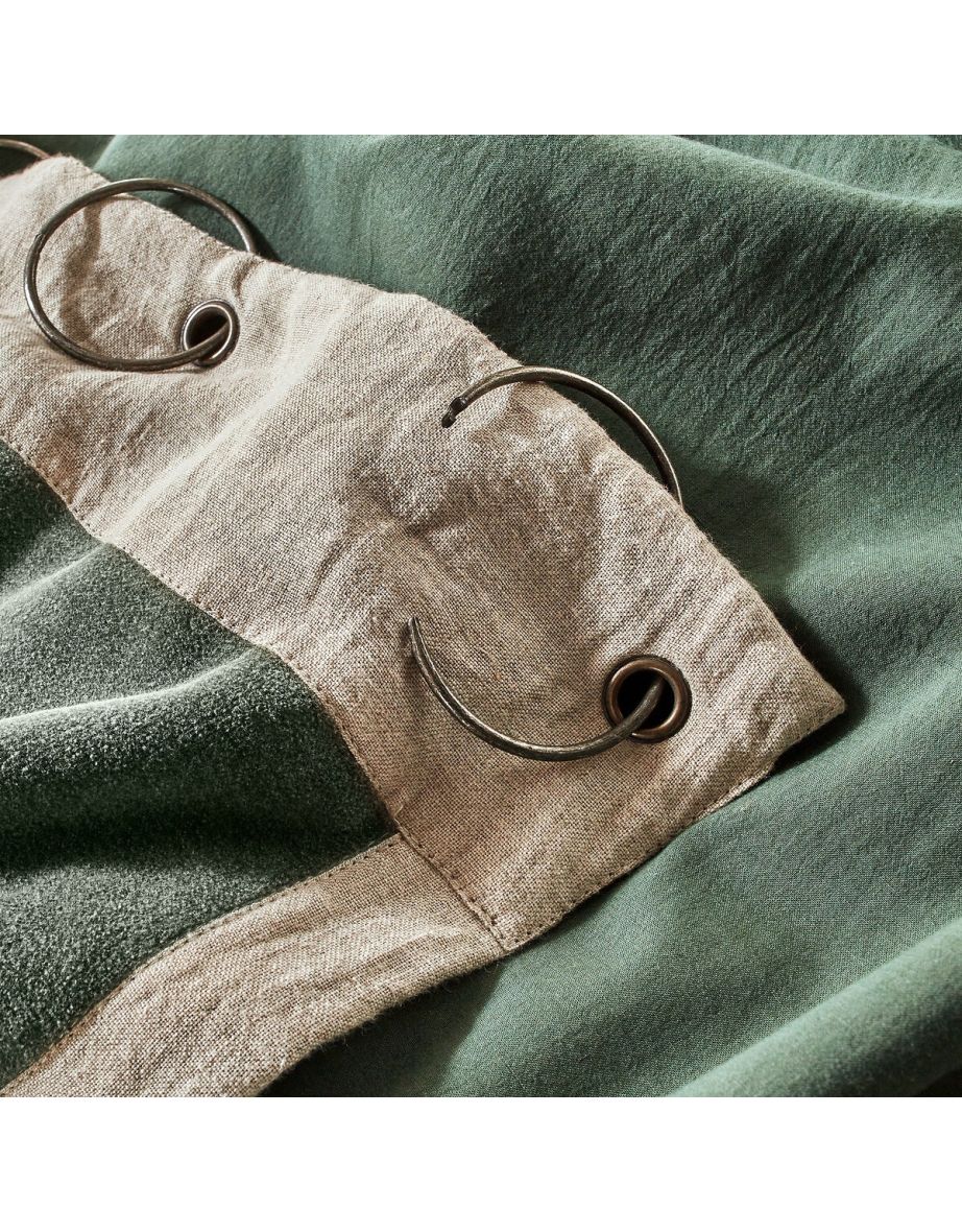 Venita Cotton Velvet and Linen Curtain - 4
