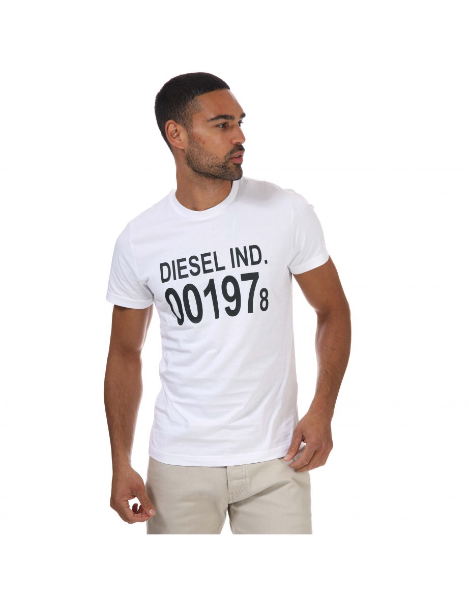 Men's Diesel T-Diego 001978 T-Shirt in White - 5