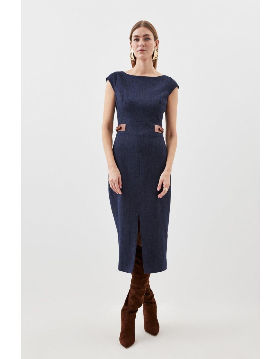 Tailored best sale denim dress