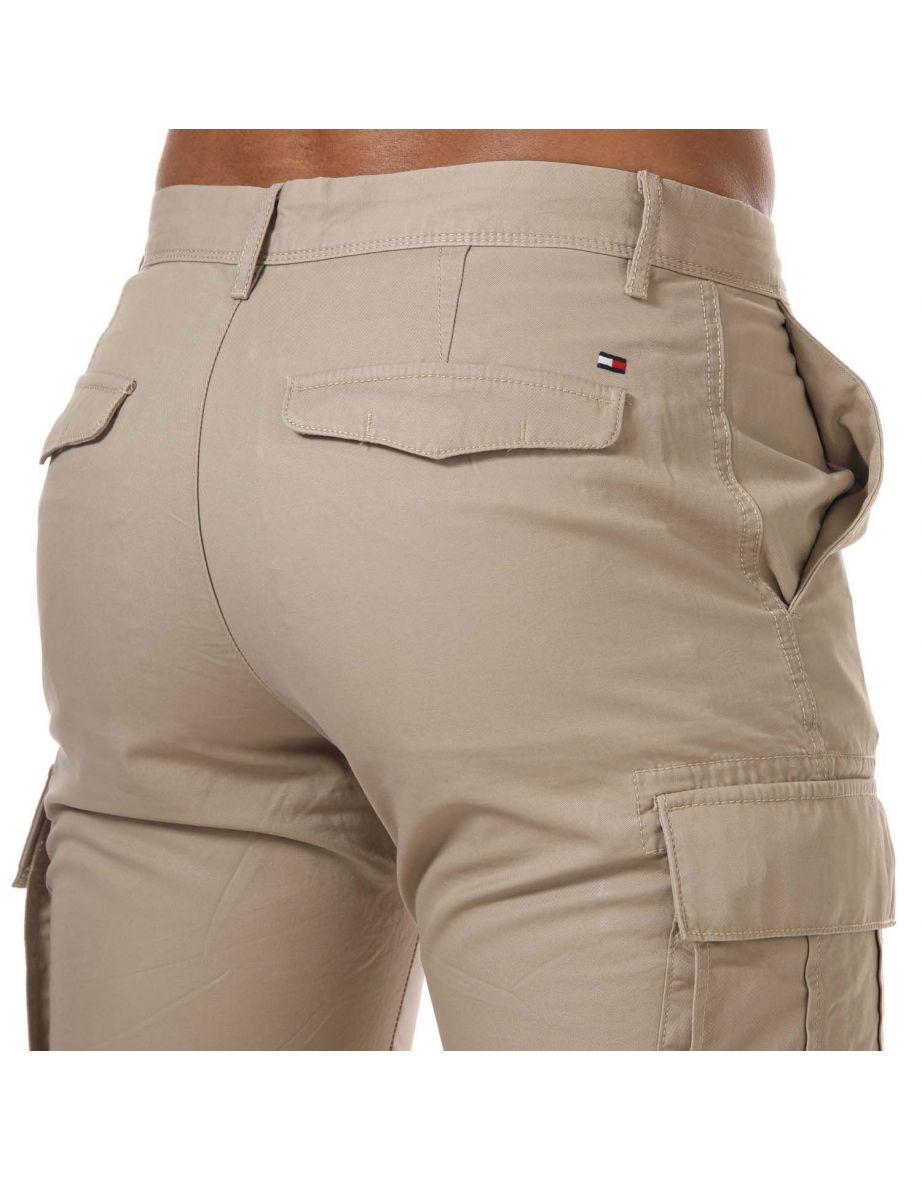 Men's Tommy Hilfiger Cargo Shorts in Cream - 5