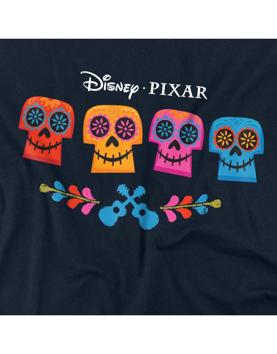 Coco  Adult Skull Logo Full Color T-Shirt - Navy - 2