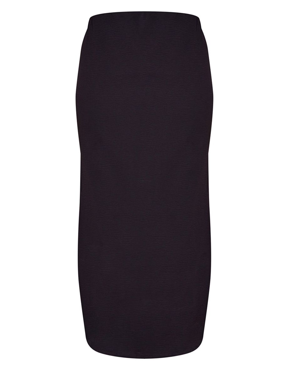 Black Floaty Basic Maxi Skirt - 4